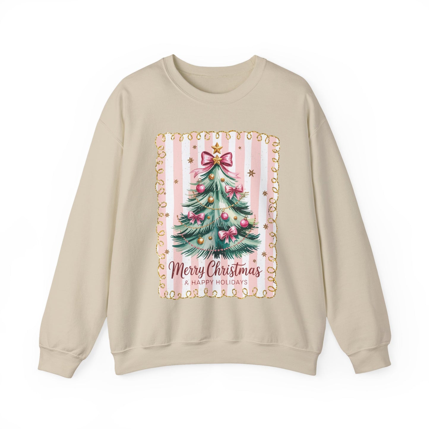 Festive Christmas Sweatshirt, Cozy Holiday Apparel, Merry Christmas Crewneck, Winter Gift Idea, Unisex Casual Wear