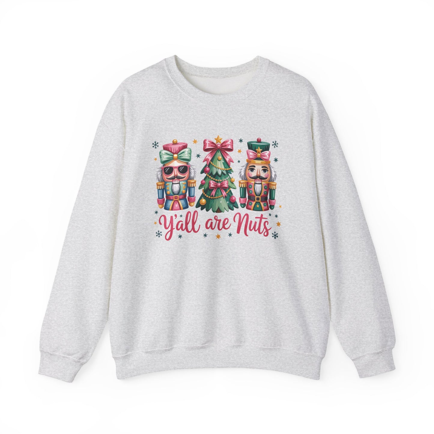 Y'all Are Nuts Christmas Gildan Sweatshirt