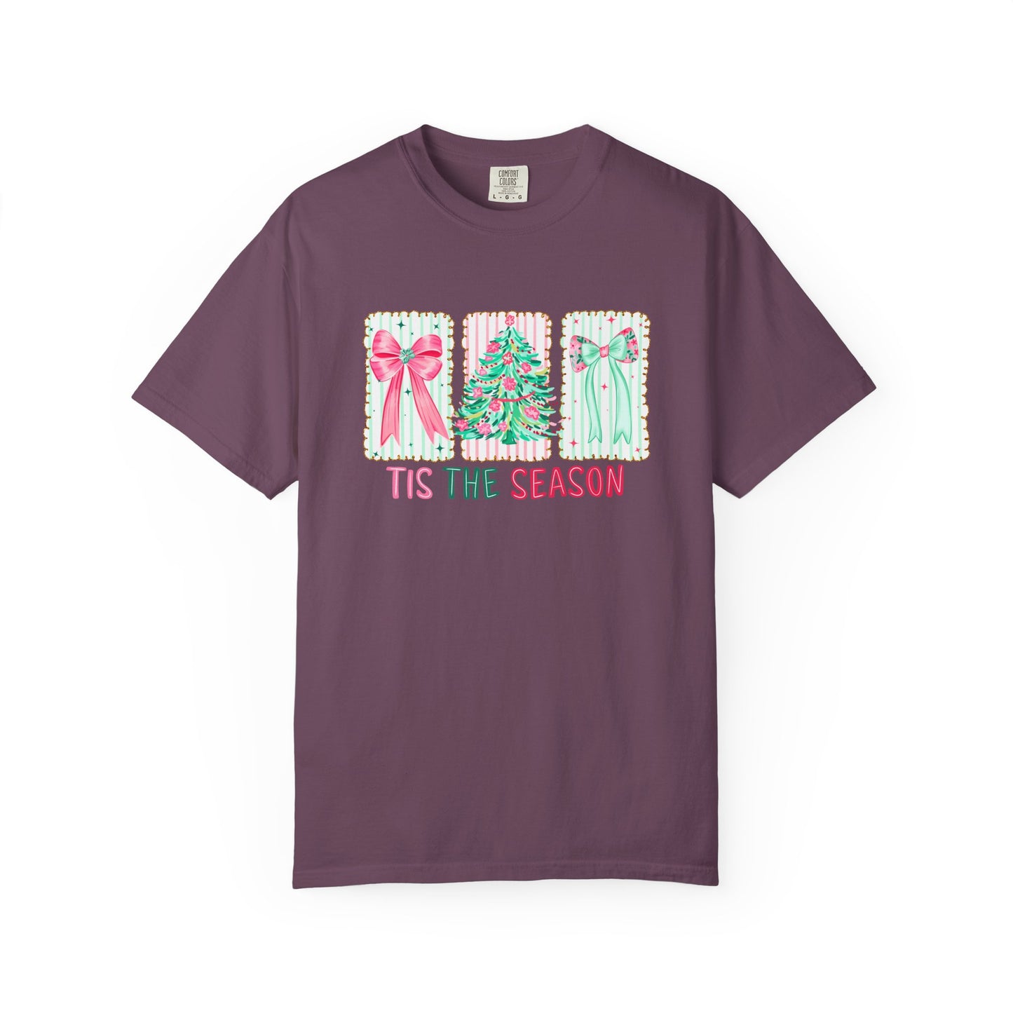 Tis the Season Coquette Pastels Comfort Colors Tee