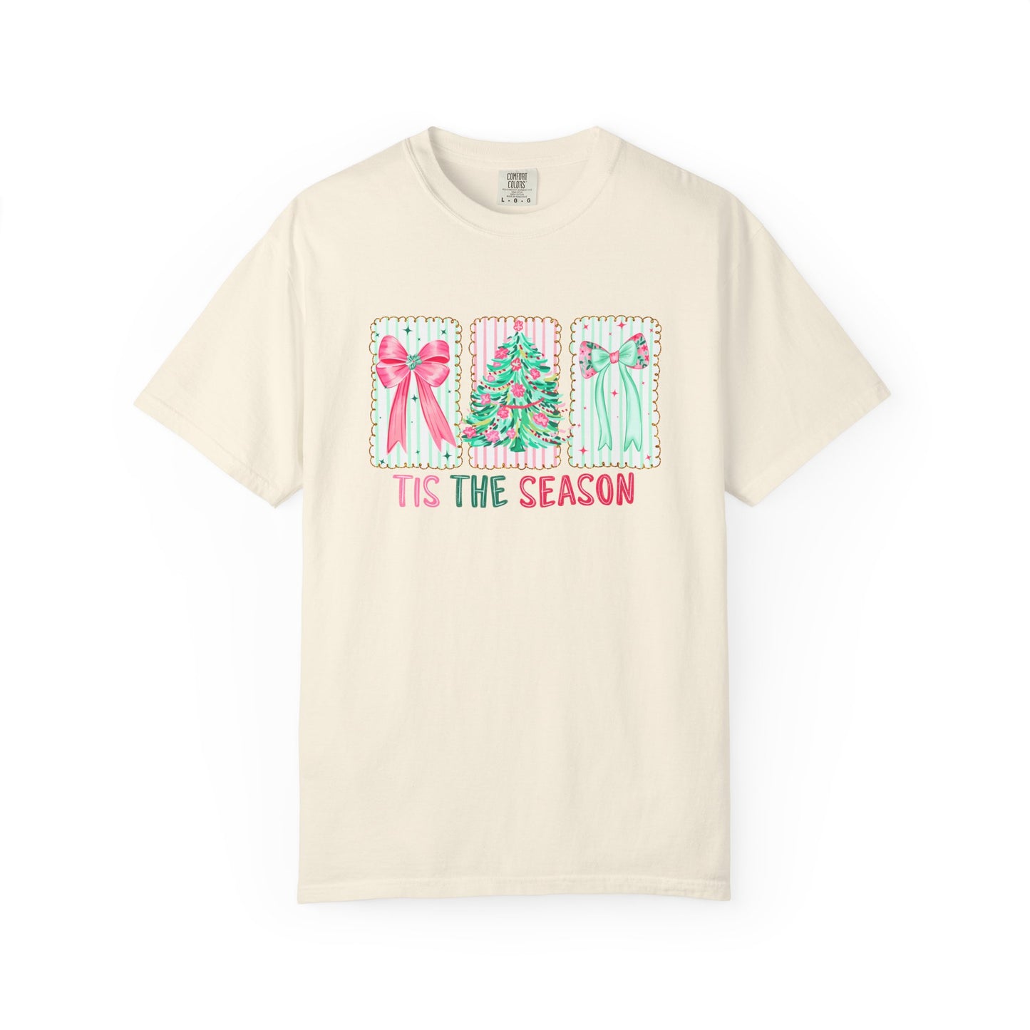 Tis the Season Coquette Pastels Comfort Colors Tee