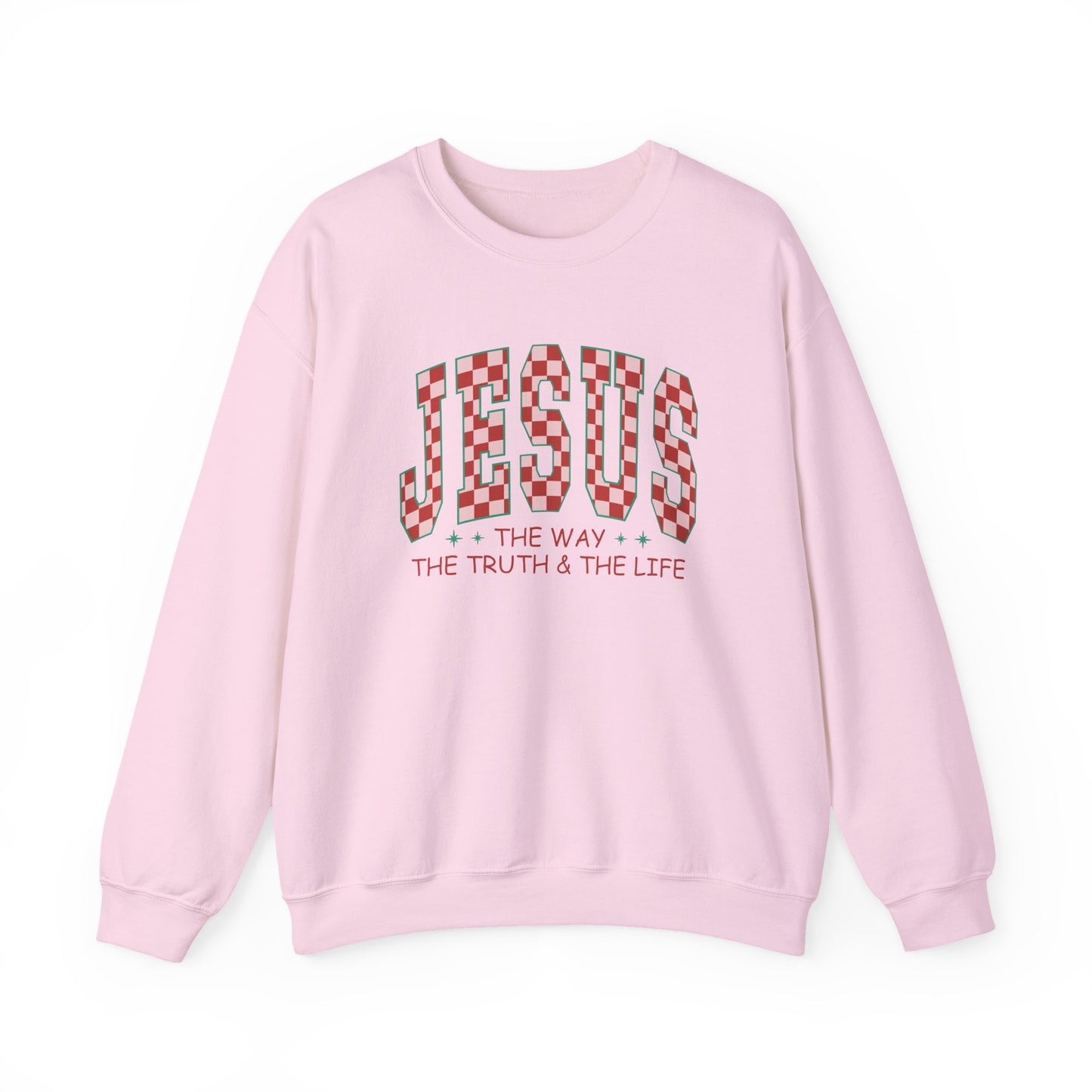 Jesus is the Way Crewneck Sweatshirt, Gildan Christian Apparel, Inspirational Gift, Faith-Based Sweatshirt, Cozy Religious Attire