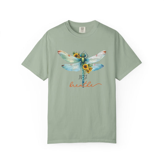Just Breathe Dragonfly Comfort Colors Tee