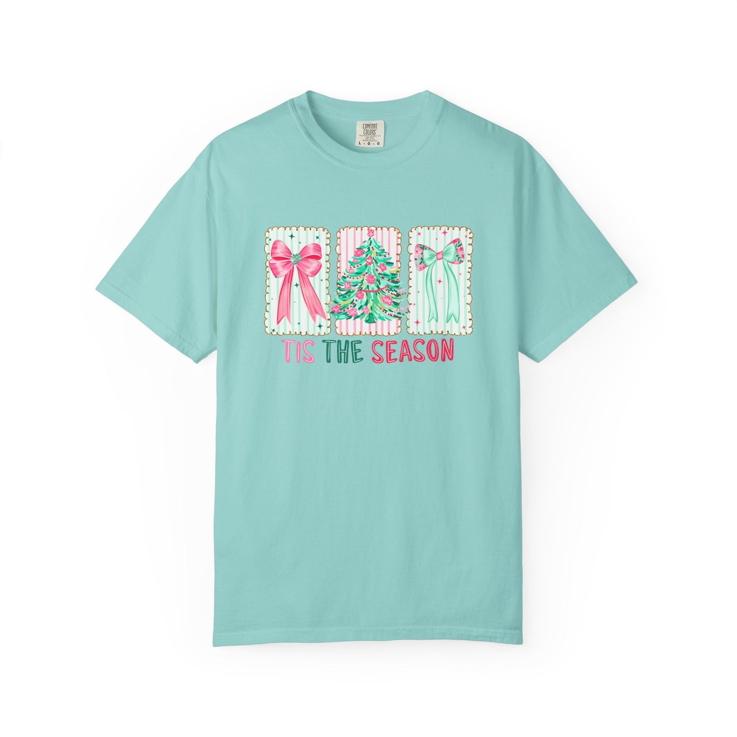 Tis the Season Coquette Pastels Comfort Colors Tee