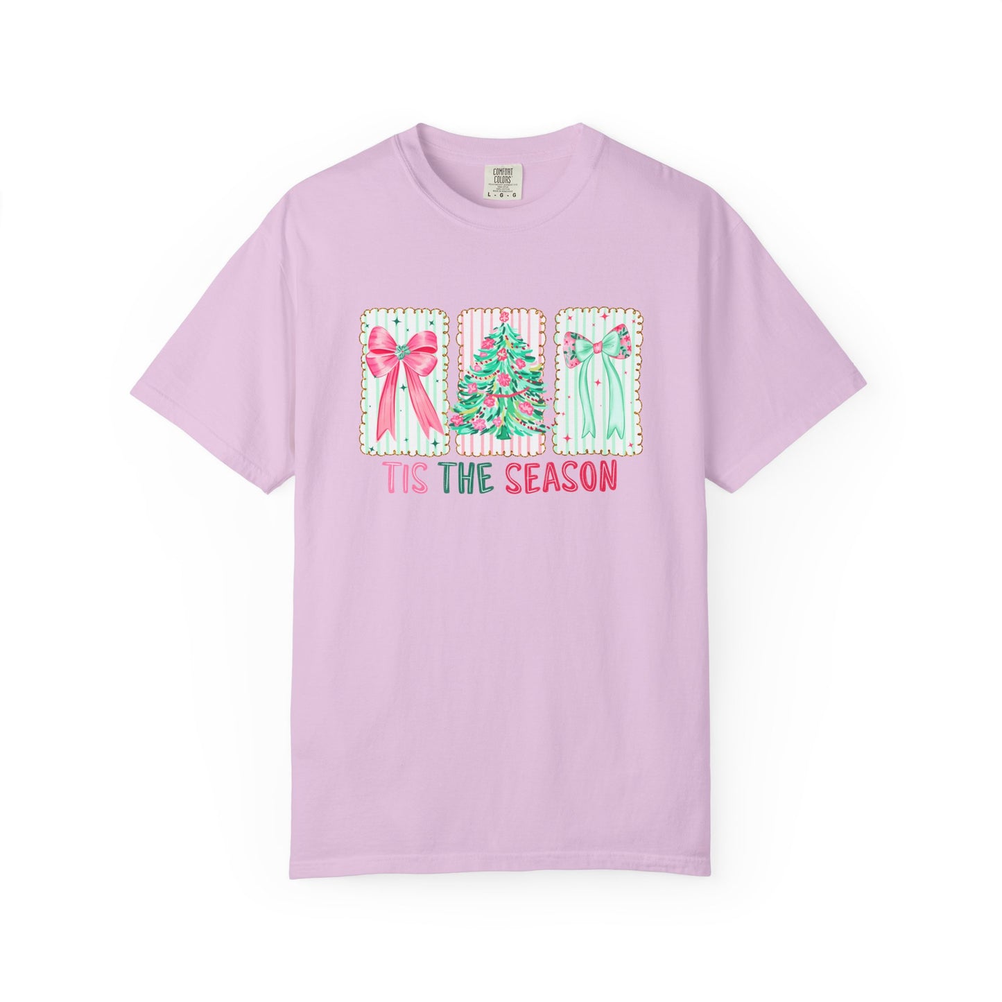 Tis the Season Coquette Pastels Comfort Colors Tee