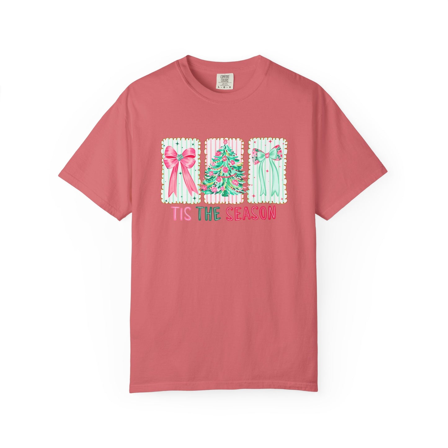 Tis the Season Coquette Pastels Comfort Colors Tee
