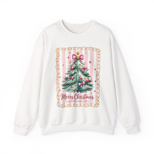 Festive Christmas Sweatshirt, Cozy Holiday Apparel, Merry Christmas Crewneck, Winter Gift Idea, Unisex Casual Wear