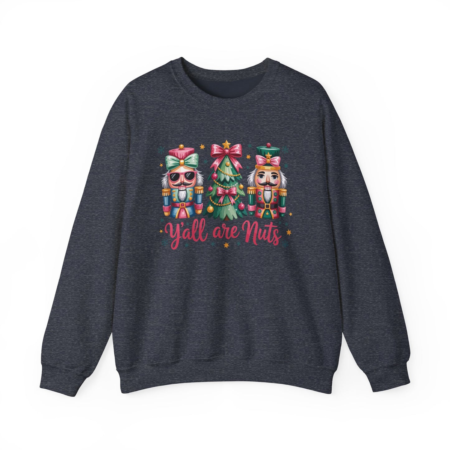 Y'all Are Nuts Christmas Gildan Sweatshirt