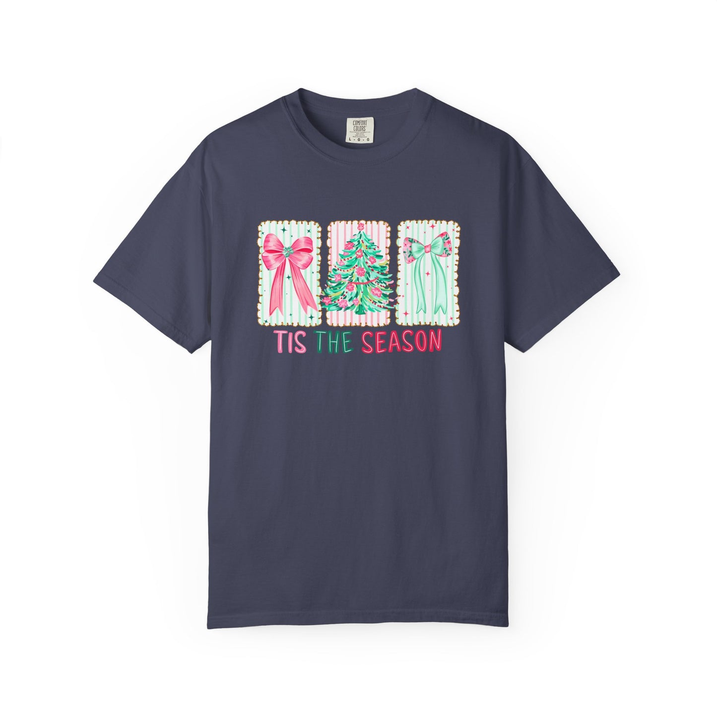 Tis the Season Coquette Pastels Comfort Colors Tee