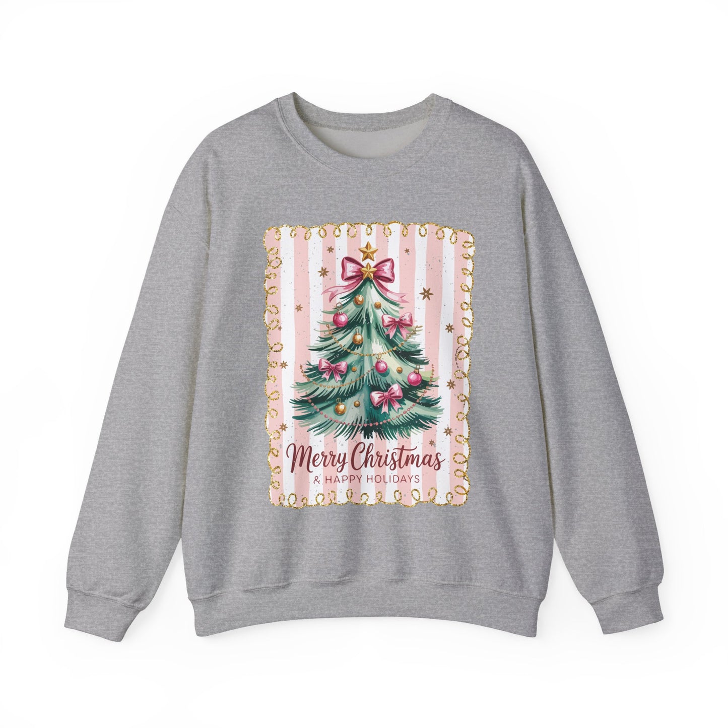 Festive Christmas Sweatshirt, Cozy Holiday Apparel, Merry Christmas Crewneck, Winter Gift Idea, Unisex Casual Wear