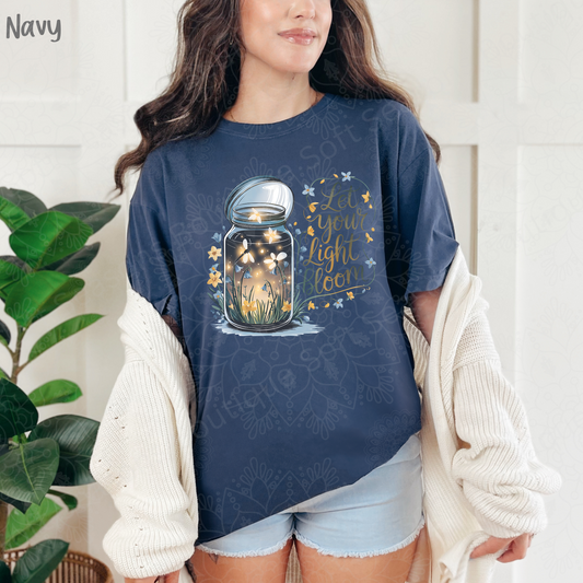 Let Your Light Bloom Comfort Colors Tee